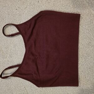 Maroon Sports Bra / Tank Top